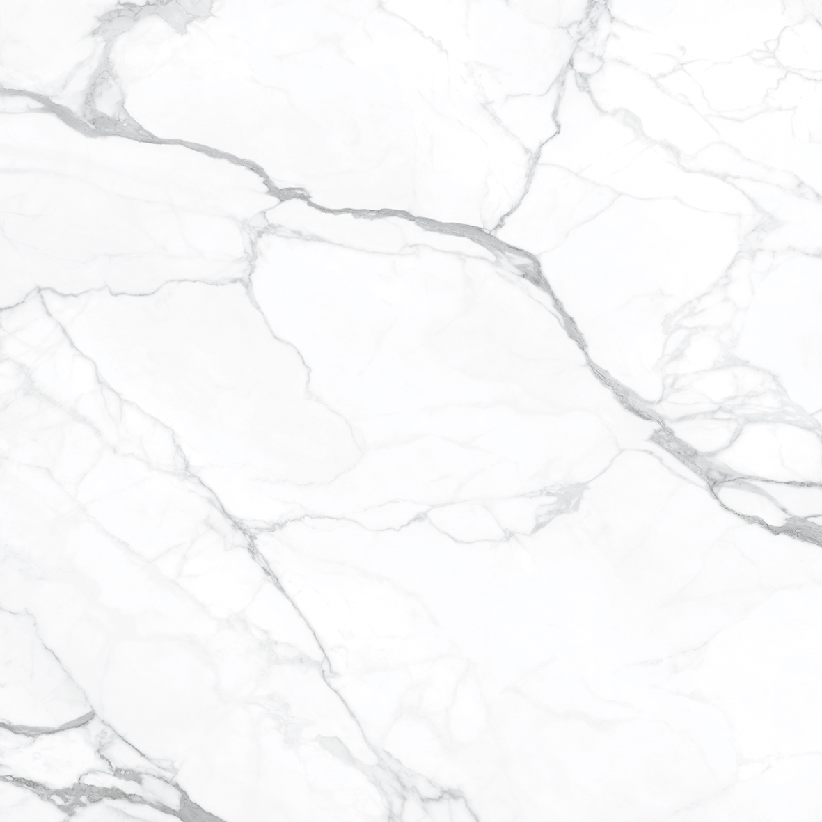 Fliese weiß marmoriert Calacatta-Marmoroptik matt 120x120 cm "Artemisa Blanco" rektifiziert