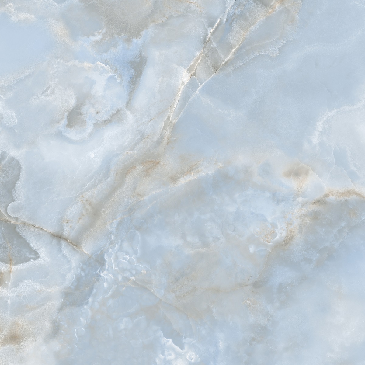 Fliese Achat-Optik grau-blau marmoriert glänzend poliert kalibriert Onix Pearl