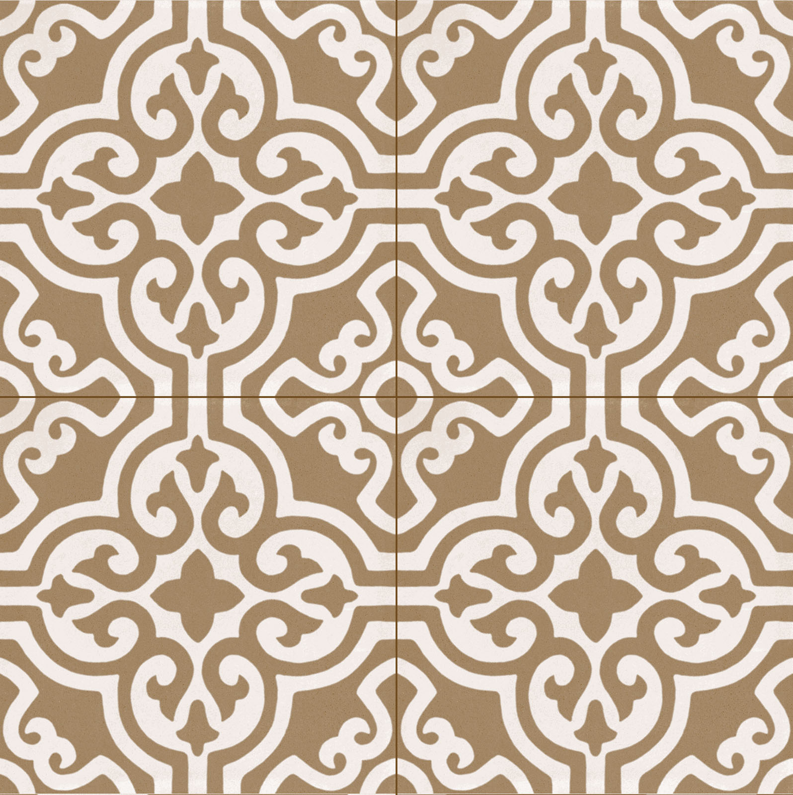 Fliese Patchwork Dekor Zementoptik weiß beige Contrasti Tappeto 5 Ragno by Marazzi