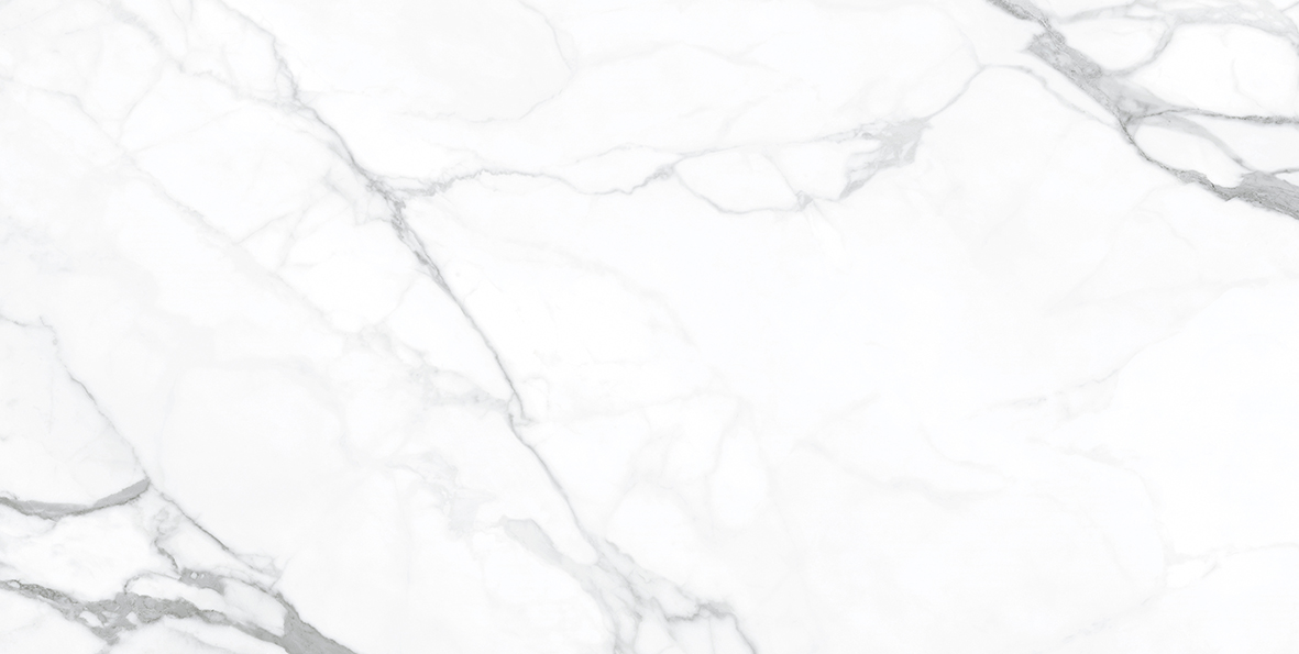 Fliese weiß marmoriert Calacatta-Marmoroptik matt 60x120 cm "Artemisa Blanco" rektifiziert