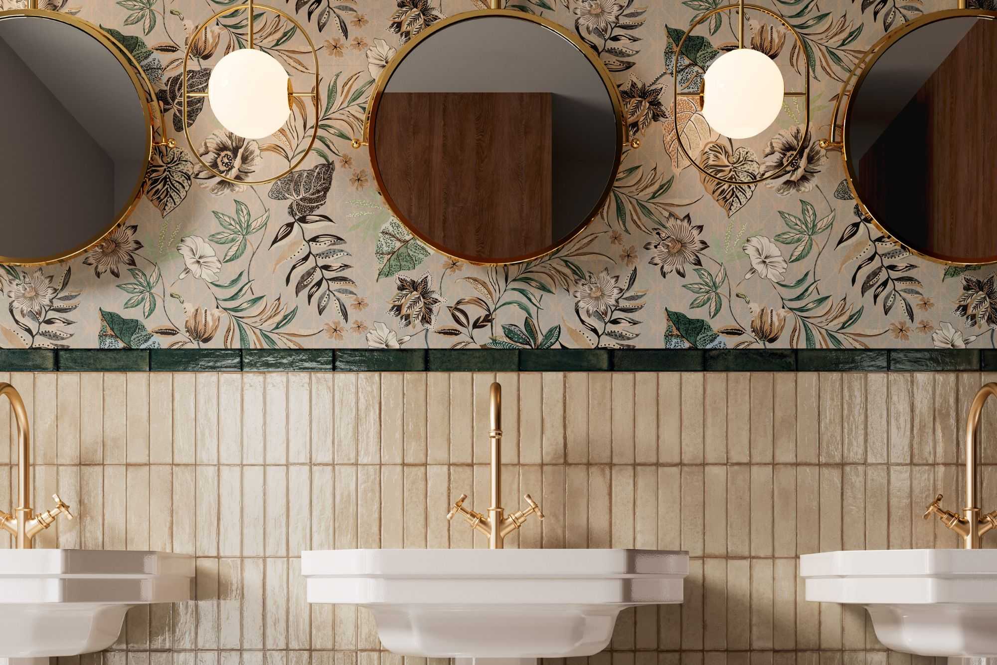 Fliese glasiert unregelmäßige Oberfläche "Tetris Creme" hell-beige glänzend 5x20cm