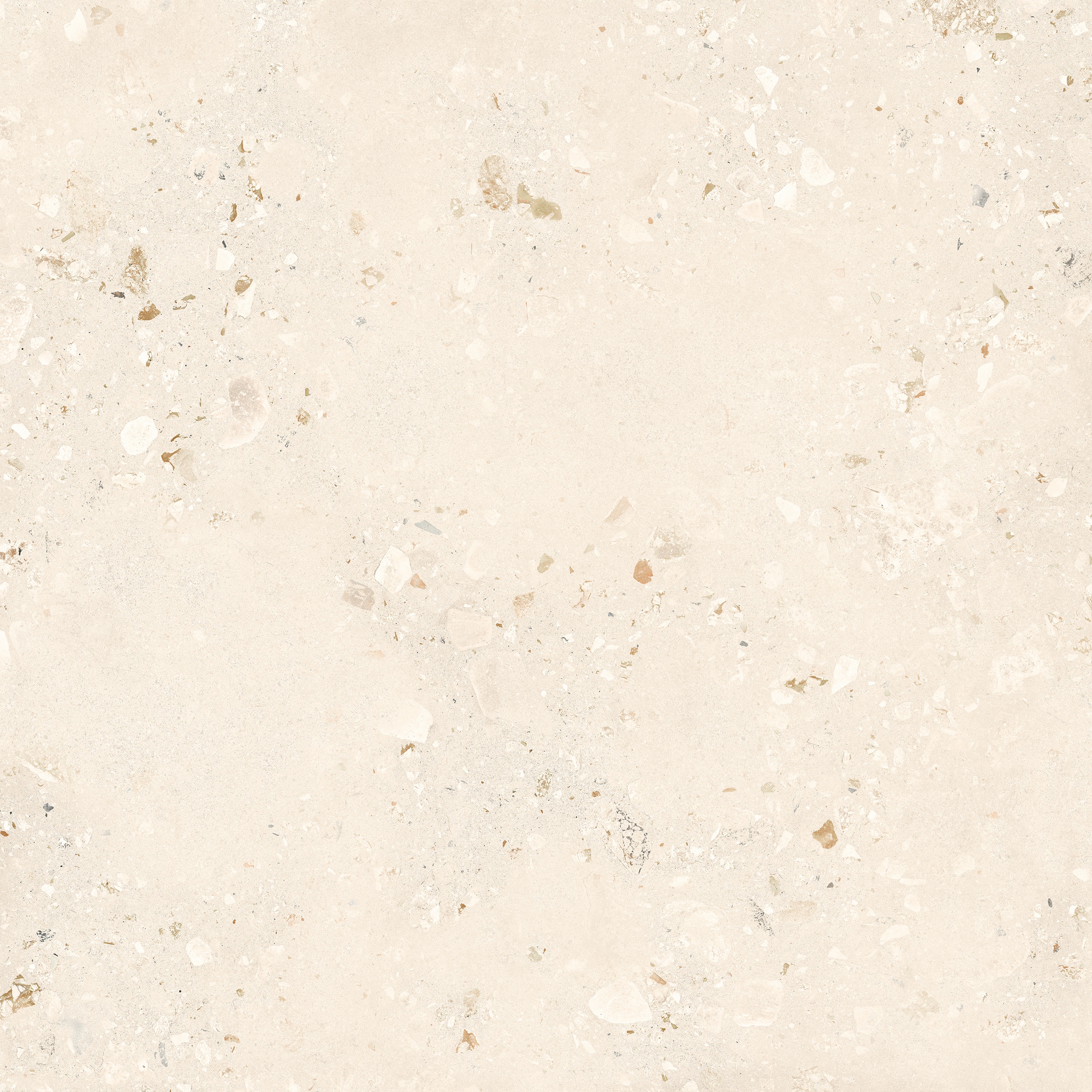 120x120 cm Fliese Terrazzo-Optik Logico Cosmo Light Sant Agostino creme elfenbein