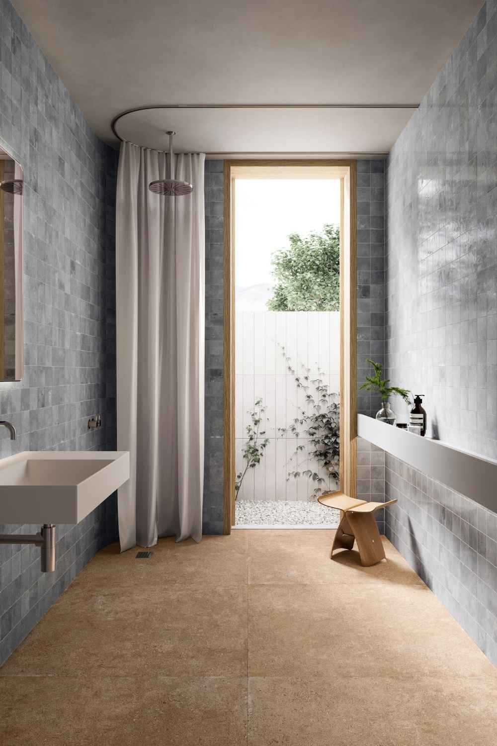 Fliese Natursteinoptik beige-caramel "Duo Back Caramel" Steinoptik rektifiziert