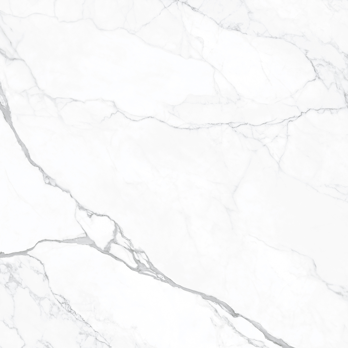 Fliese weiß marmoriert Calacatta-Marmoroptik matt 120x120 cm "Artemisa Blanco" rektifiziert