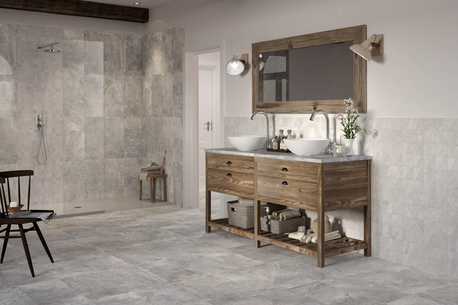 Fliese Natursteinoptik Steinoptik Ardesie grey Bodenfliese by Rondine