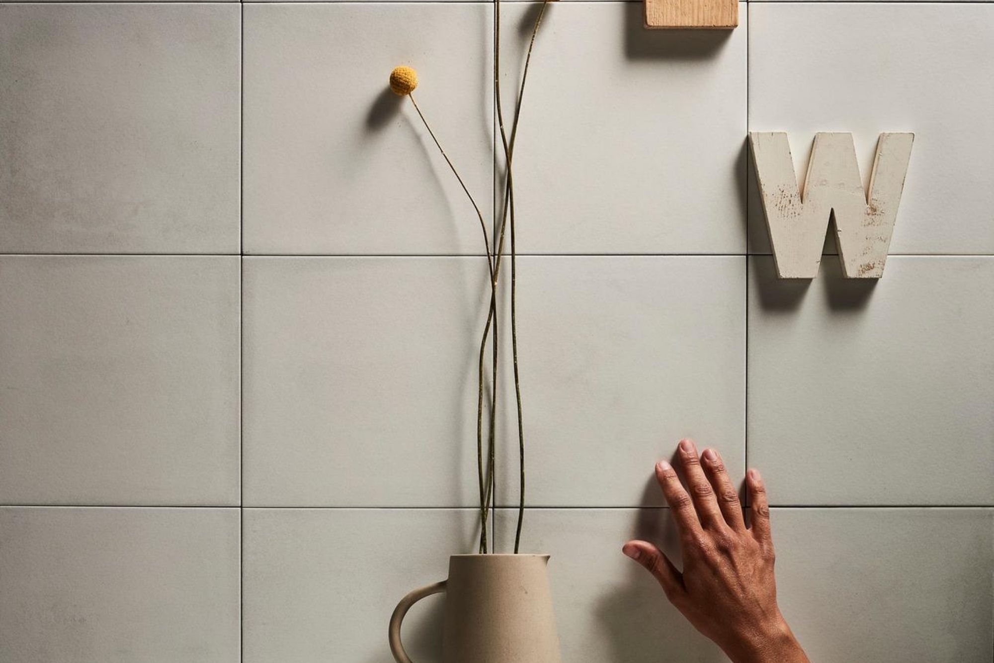 Fliese Zementoptik weiß Feinsteinzeug Contrasti Bianco Ragno by Marazzi