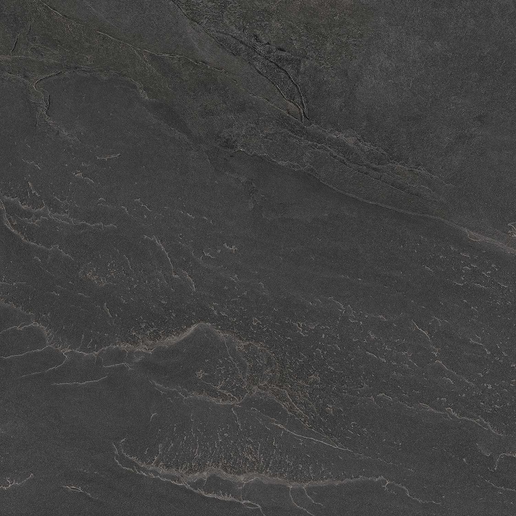 Fliese Schiefer-Steinoptik schwarz "Ardesia Black" rektifiziert