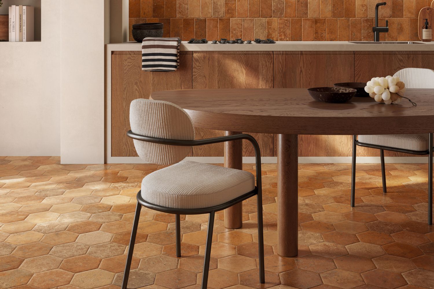 CIR Hexagon Cotto del Campiano Dorato