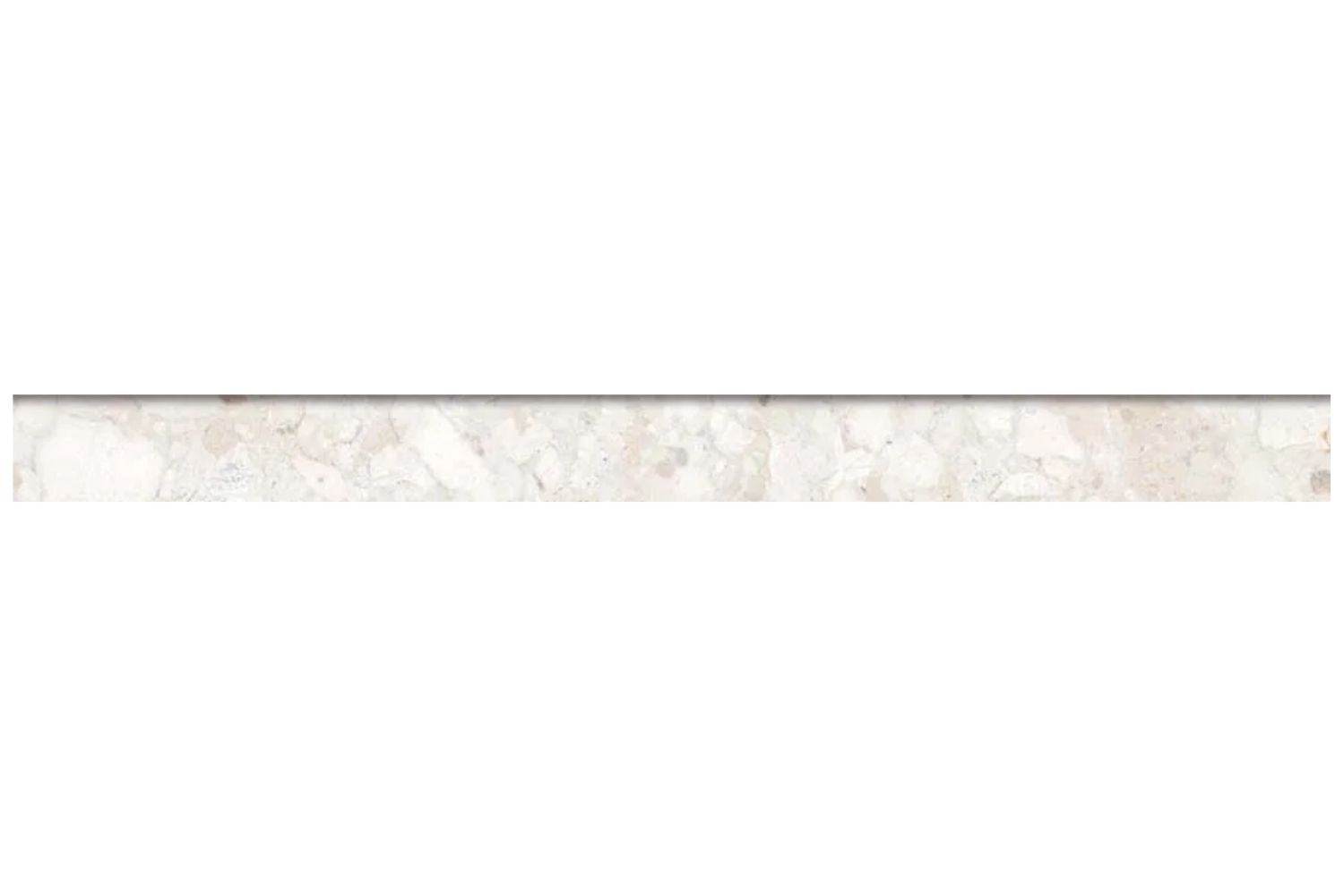 Fliesensockel Terrazzo-Steinoptik 7,3x90 cm "Veni Ivory" creme matt