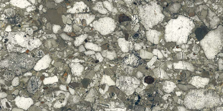 Fliese Terrazzo-Steinoptik grün glänzend 60x120 cm "Veni Emerald" rektifiziert