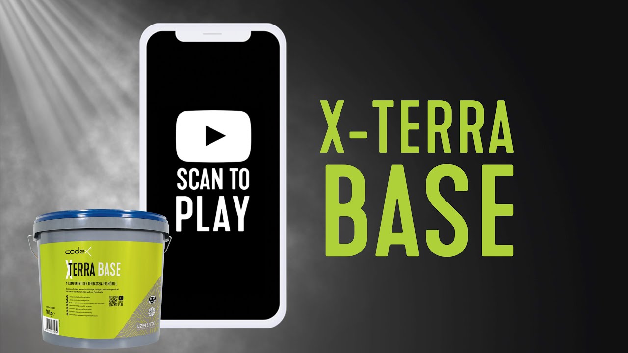 Fugenmörtel für Terrasse "Codex X-Terra Base 3" granitgrau | Pflasterfugenmörtel außen wasserdurchlässig 12,5 kg