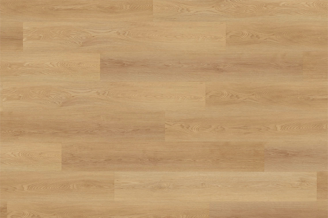 Klick-Vinyl Eiche Vinylboden Holzoptik 122x18 cm Sahara warme Eiche hellbraun