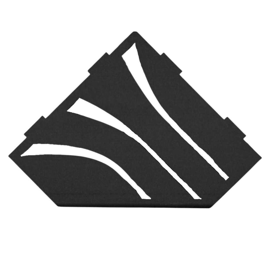 Abverkauf Blanke Duschablage Eckbert Kaska XL schwarz für Dusche nachträglich einbaubar