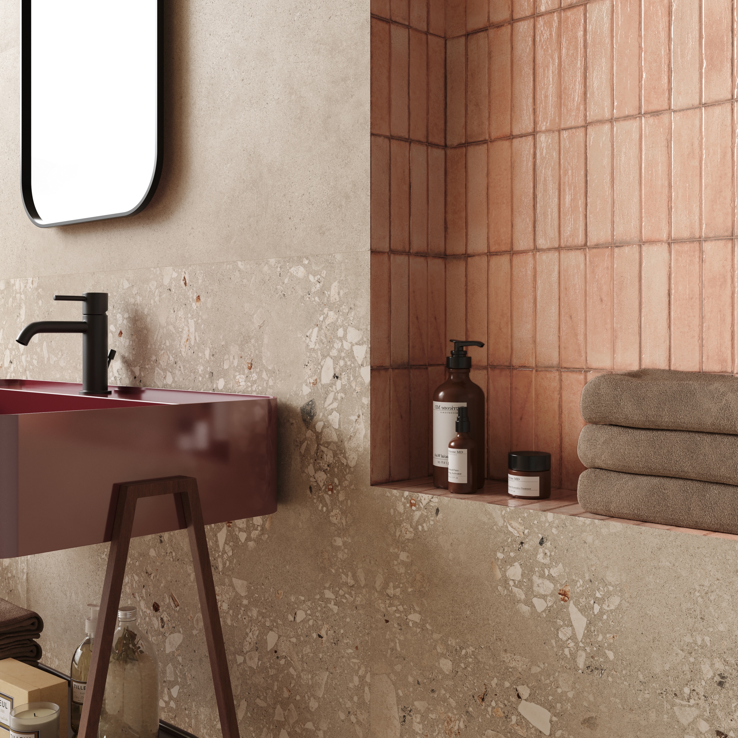 Fliese Terrazzo-Optik Logico Cosmo Sand Sant Agostino beige