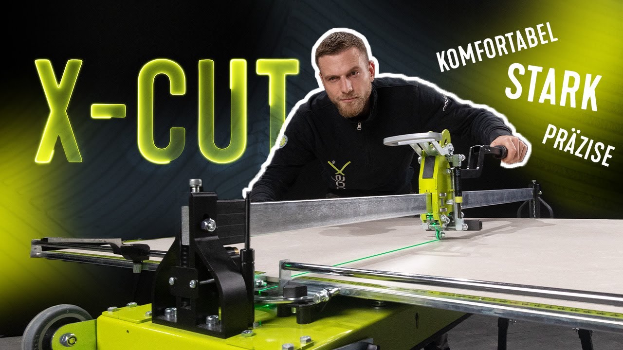 Profi Fliesenschneider-Set "Codex X-Cut 1200" Schnittlänge 120 cm mit Laser inkl. 2 Tische + Tasche