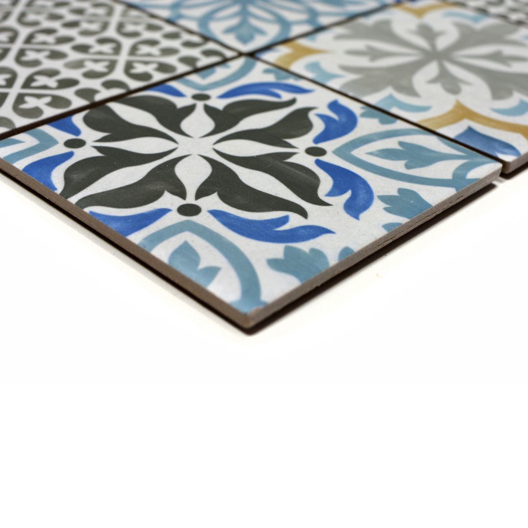 Mosaikfliesen Patchwork Retro Ornamente matt 29,8x29,8 cm netzverklebt