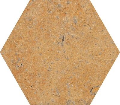 Hexagon Fliese Terracotta-Optik 15,8x18,3 cm "Cotto del Campiano Giallo Umbria" CIR (Farbmischung nach Zufall)