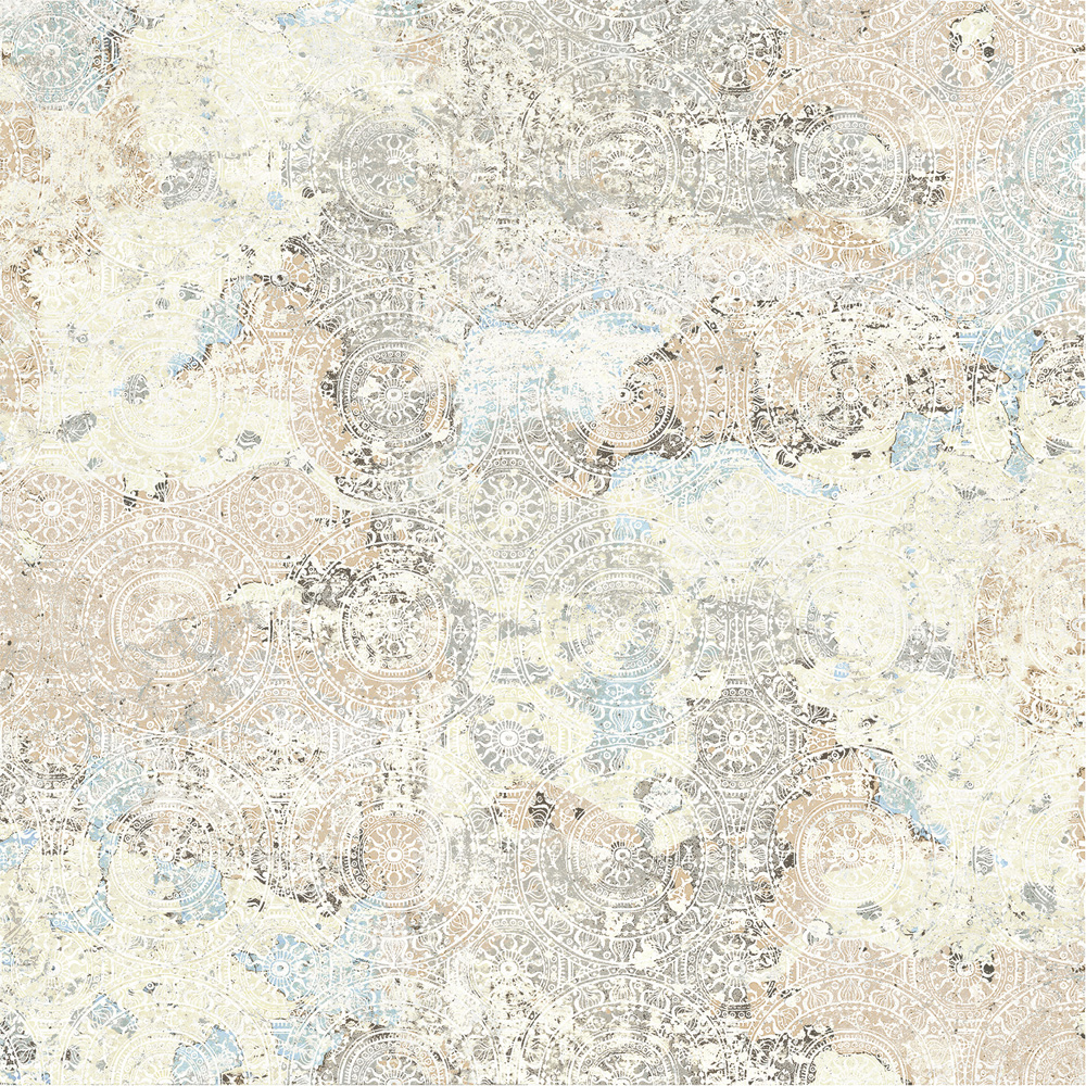 Fliese Ornamente Vintage Teppichoptik beige Carpet Sand natural