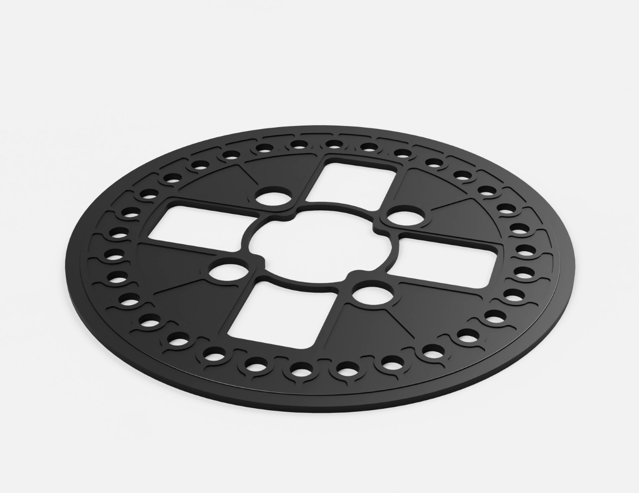 Stelzlager Ausgleichsscheibe Gummi Dicke=1,5mm - Durchmesser=120mm Auflage für Stelzlager "Prince"