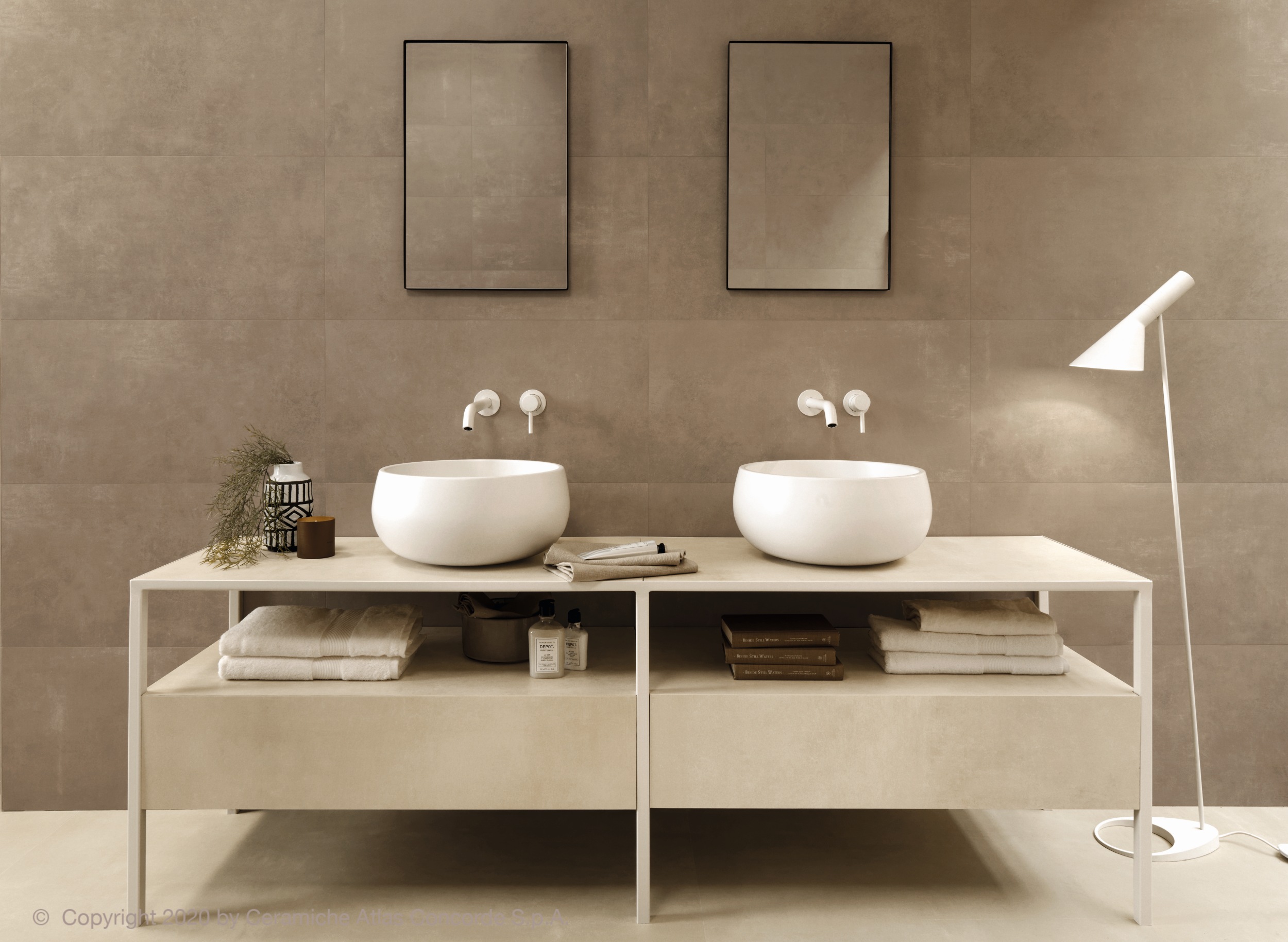 Atlas Concorde Boost Pro Clay braun im Badezimmer