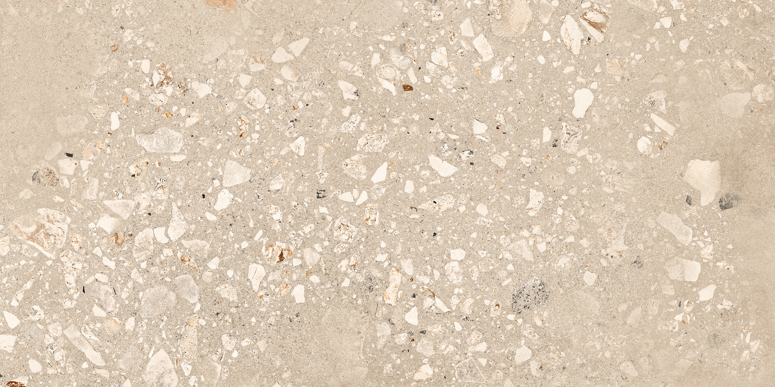 60x120 cm Fliese Terrazzo-Optik Logico Cosmo Sand Sant Agostino beige