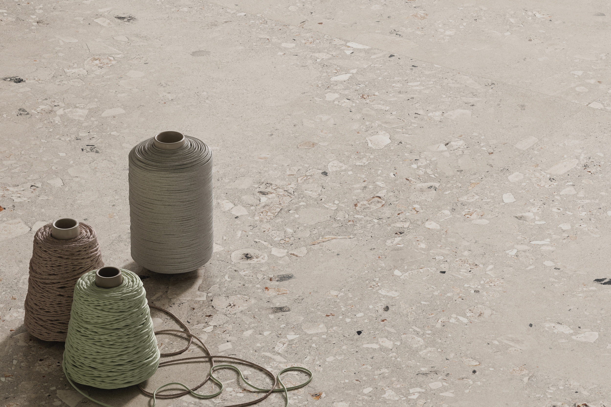 Fliese Terrazzo-Optik Logico Cosmo Pearl Sant Agostino hellgrau