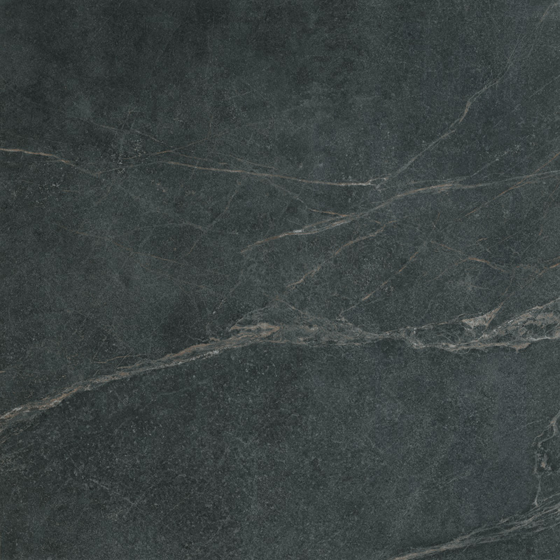 Fliese Speckstein-Optik schwarz matt Soap Stone Black Cercom