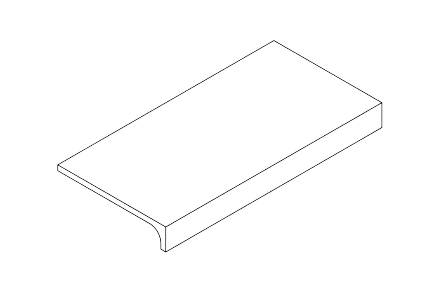 Stufe Schenkel Winkelstufe "Havana Sugar Cane Elemento L" CIR 10x40x5 cm