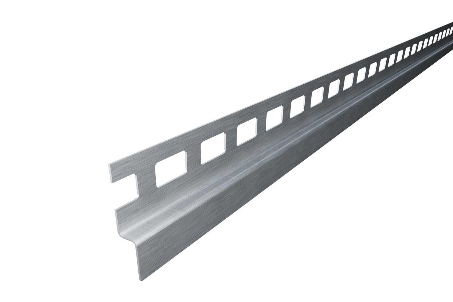 Wandprofil mit Gefälle Dural Edelstahl Feinschliff Duschprofil Gefällekeil mit Wandanschluss links