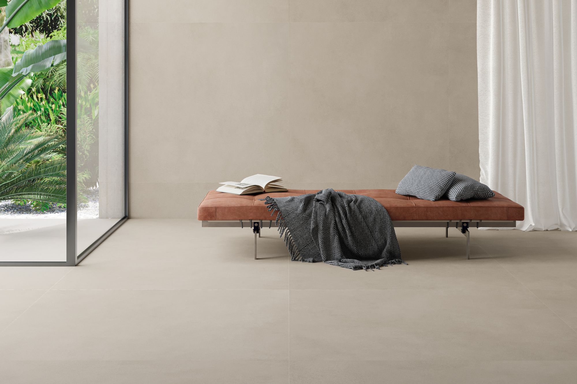 Fliese Betonoptik grau-beige matt kalibriert Sable Greige Sant Agostino