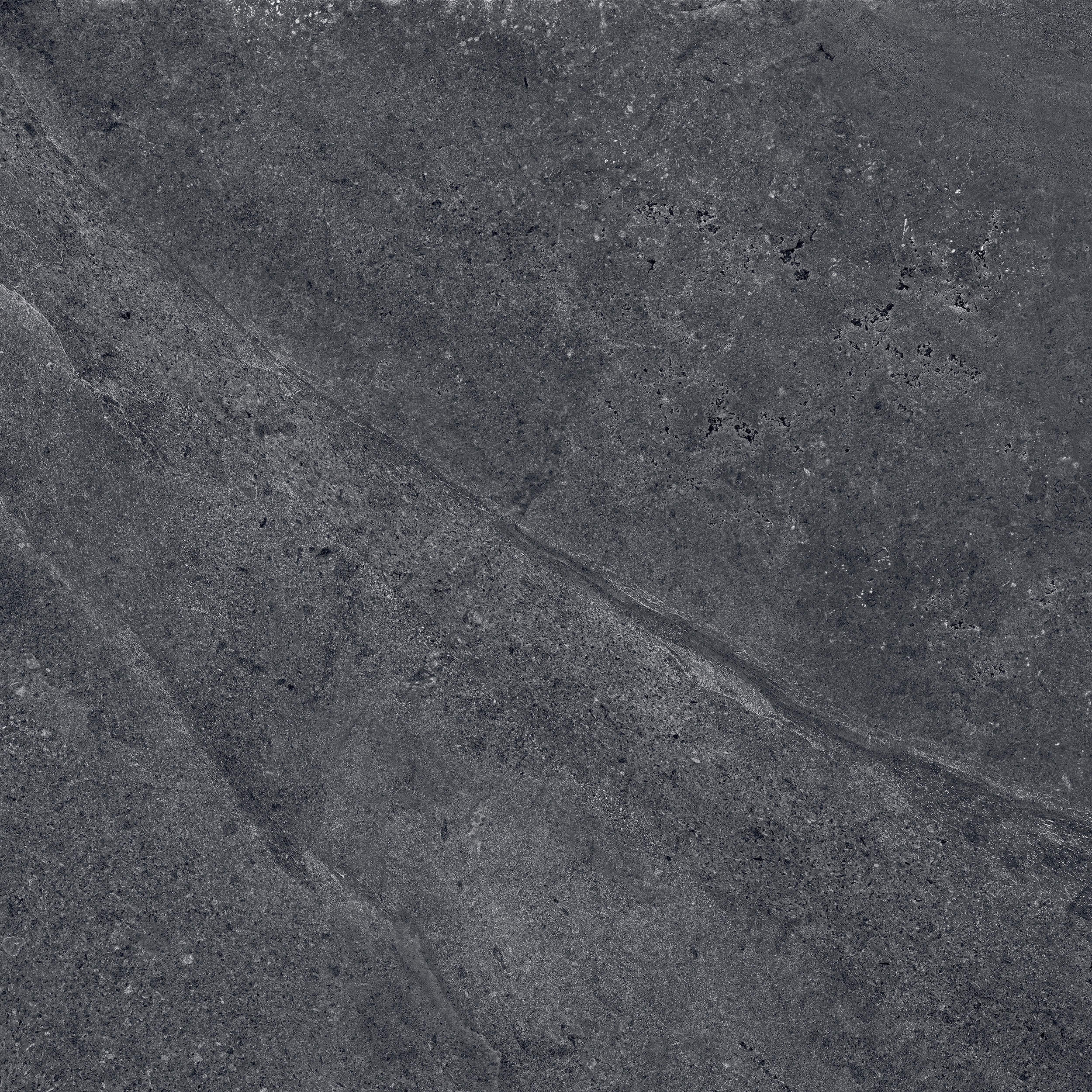 60x60 cm Fliese Natursteinoptik Sant Agostino Bergstone Black Steinoptik dunkelgrau schwarz