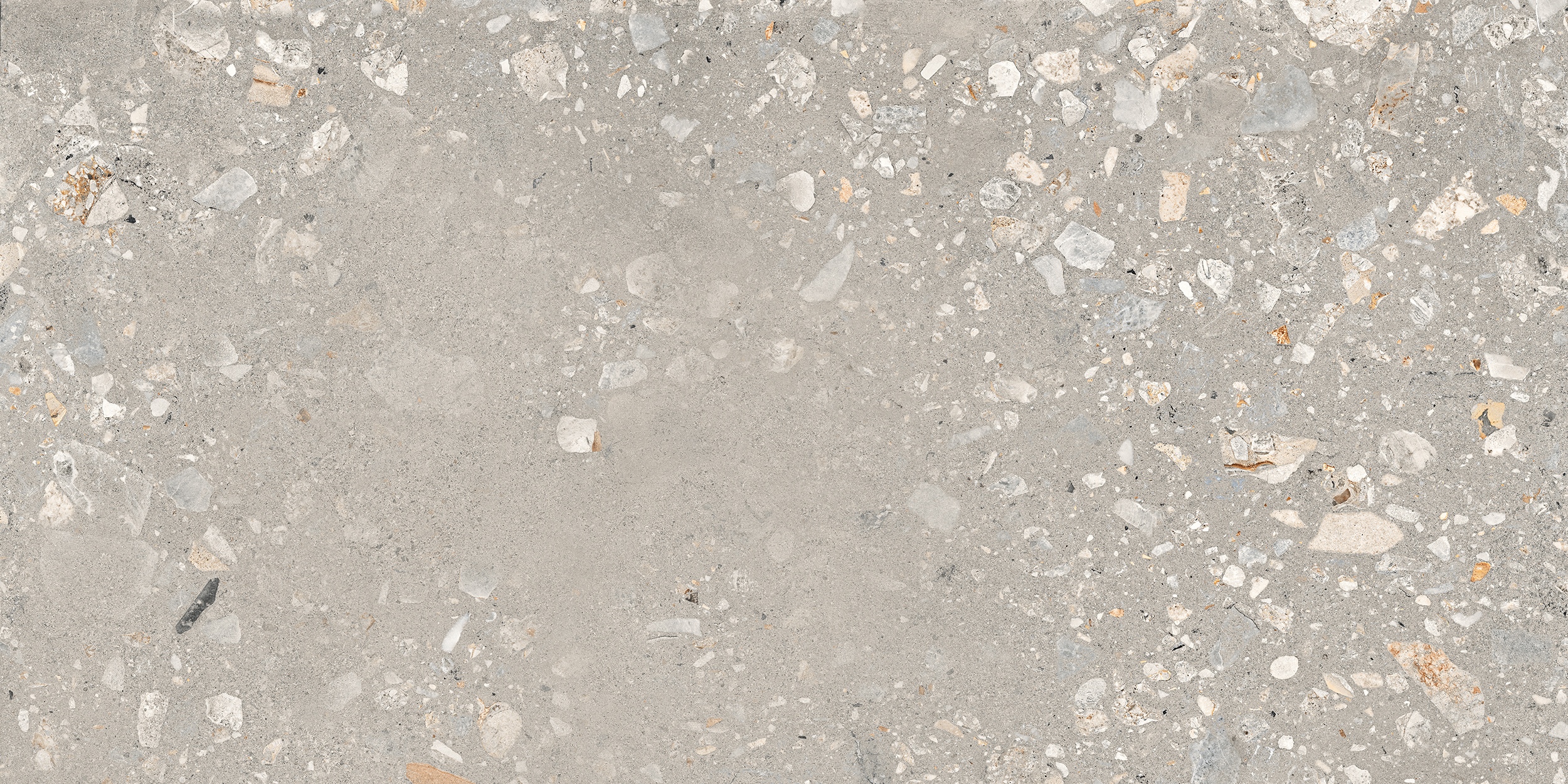 60x120 cm Fliese Terrazzo-Optik Logico Cosmo Cement Sant Agostino grau-braun