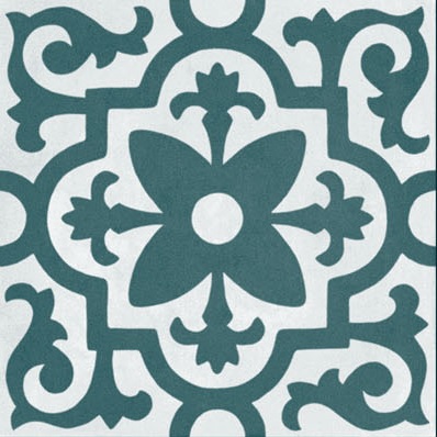 Fliese Patchwork Dekor Zementoptik blau Contrasti Ottanio Decoro Mix Ragno by Marazzi