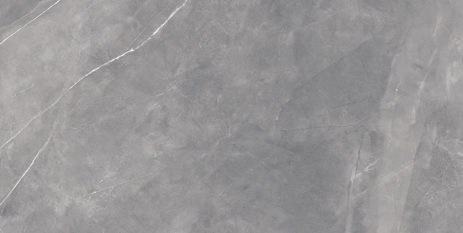 Fliese Steinoptik grau poliert "Magda Gris" Feinsteinzeug rektifiziert