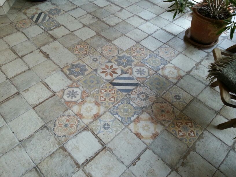 Fliese Vintage Dekor Retro Patchwork bunt Havana Finca Vigia Mix CIR