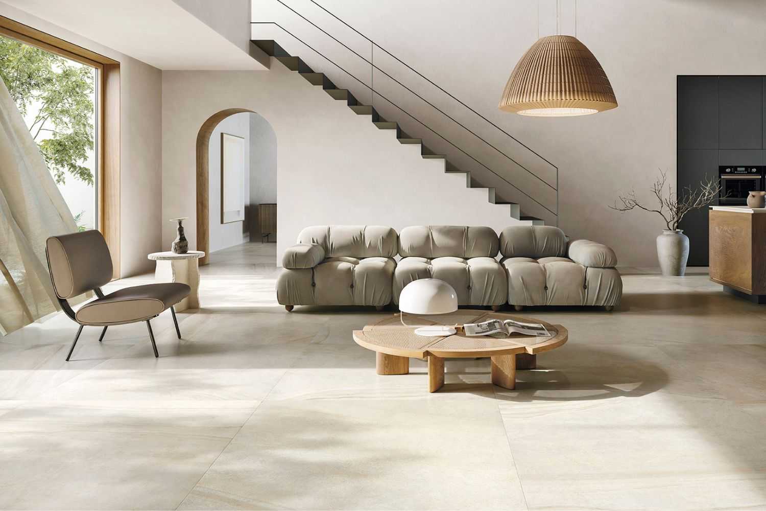 Fliese Naturstein-Optik beige matt kalibriert Sublime Beige