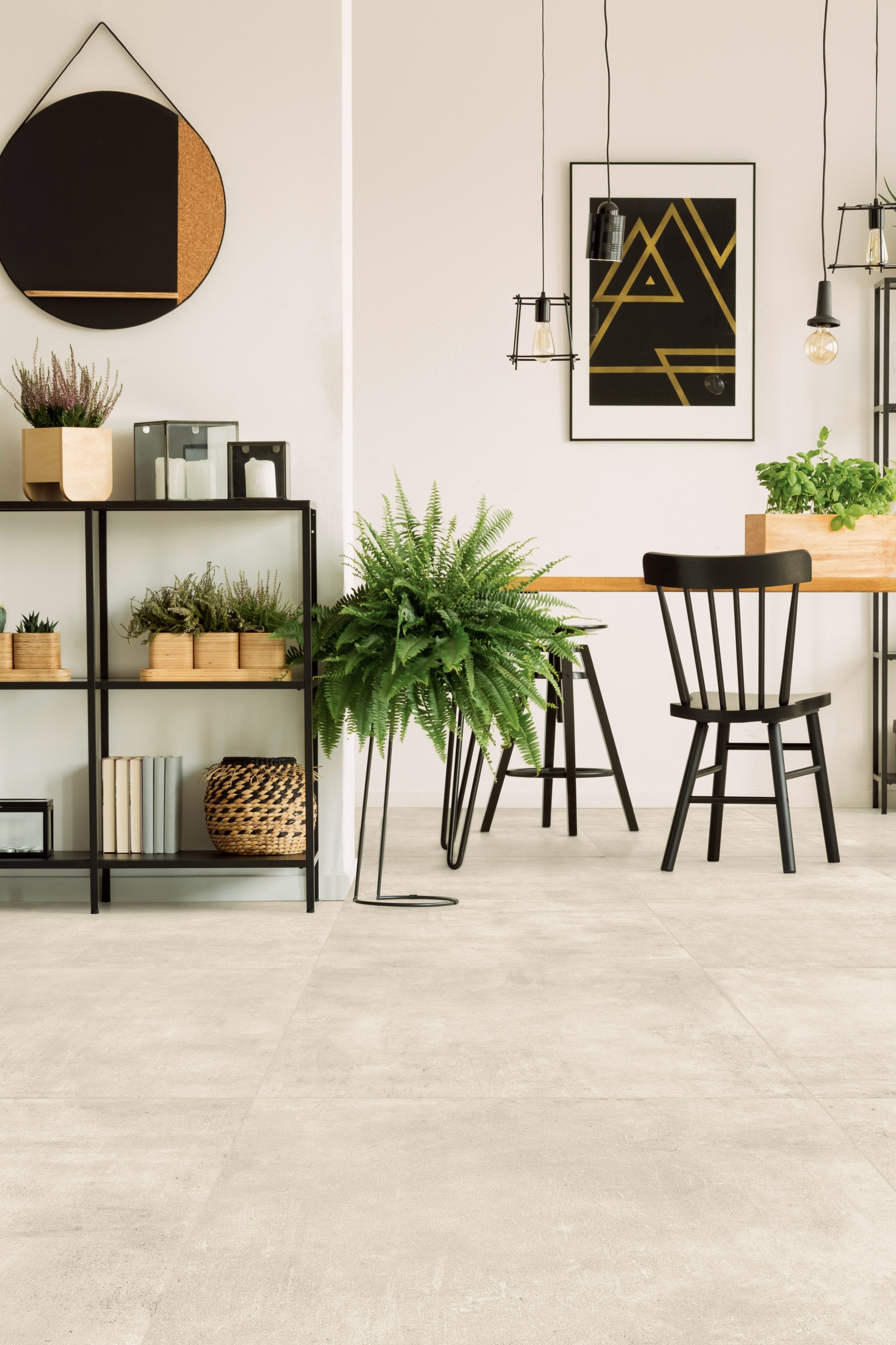 Bodenfliese Betonoptik Ragnp Patch White creme weiß elfenbein