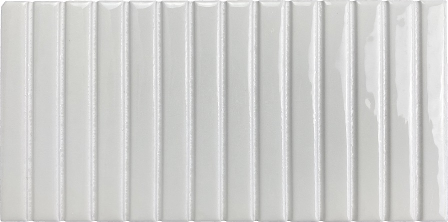 Stäbchenfliesen 11,5 x 23,1 cm "Kit-Kat Snow glossy" weiß glänzend Feinsteinzeug