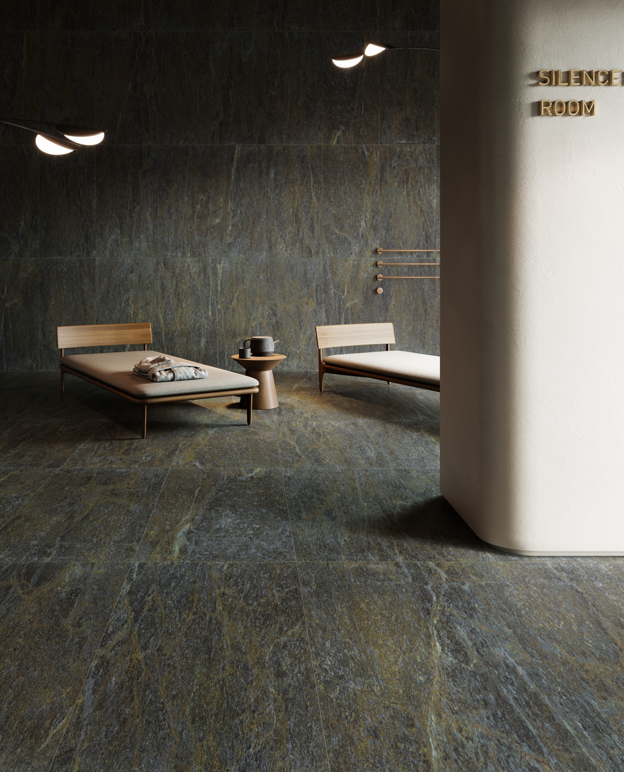 Fliese Steinoptik Unionstone 2 Serpentino Sant Agostino Natursteinoptik grün-grau