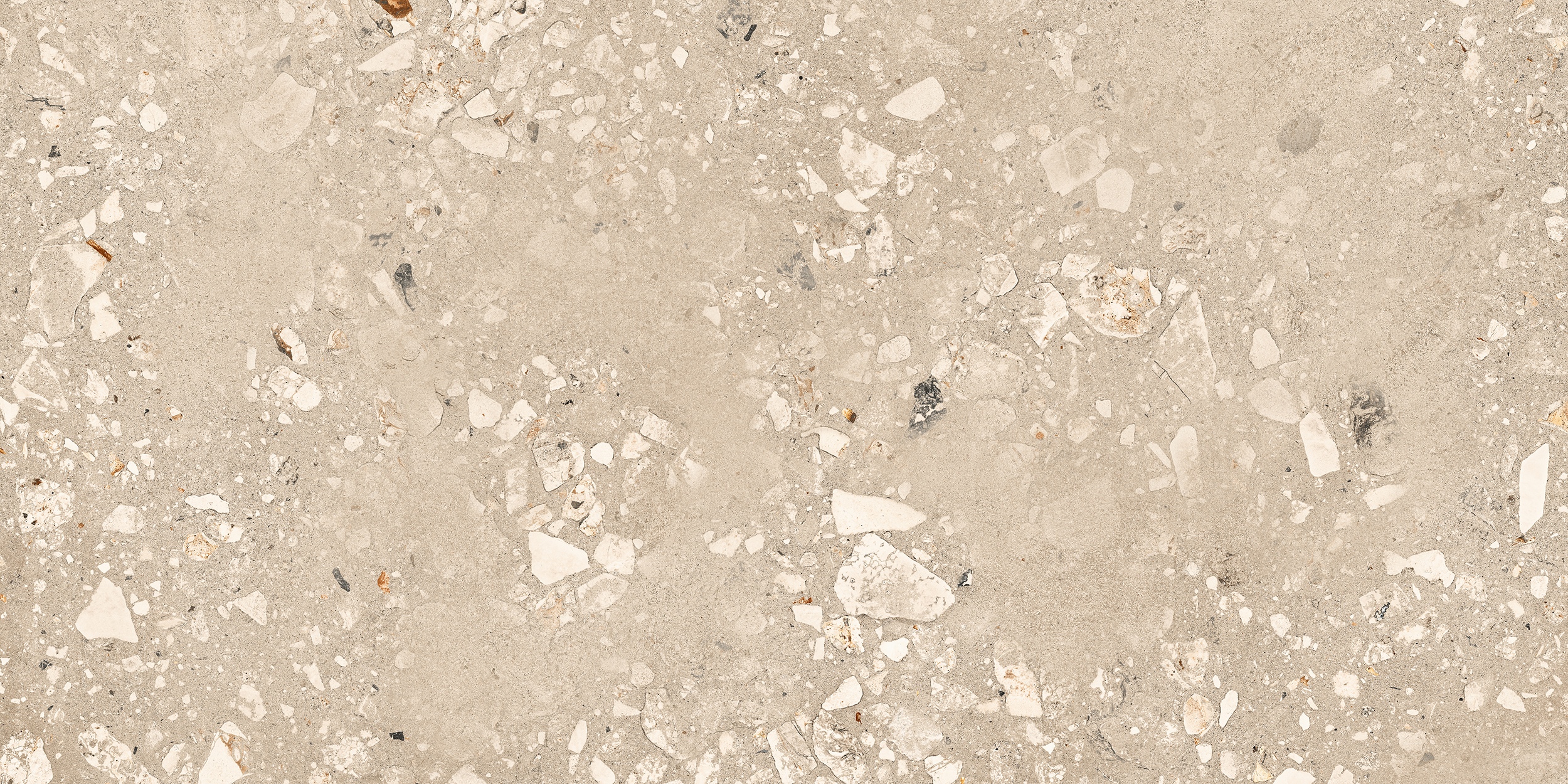 60x120 cm Fliese Terrazzo-Optik Logico Cosmo Sand Sant Agostino beige
