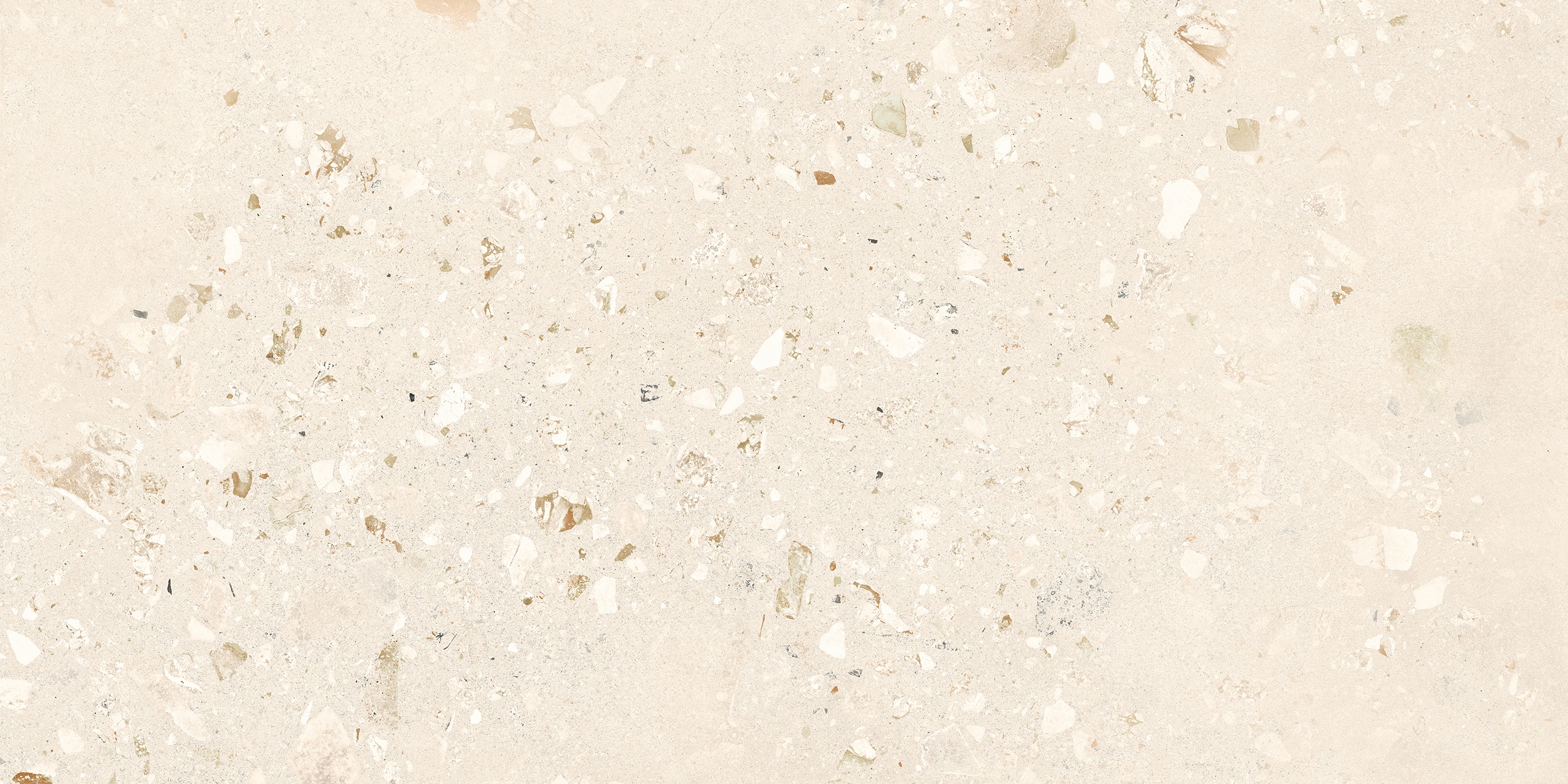 60x120 cm Fliese Terrazzo-Optik Logico Cosmo Light Sant Agostino creme elfenbein