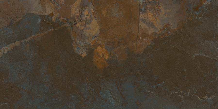 ABVERKAUF Fliese Steinoptik rustikal rot braun 60x120 cm "Bor Musgo" rektifiziert