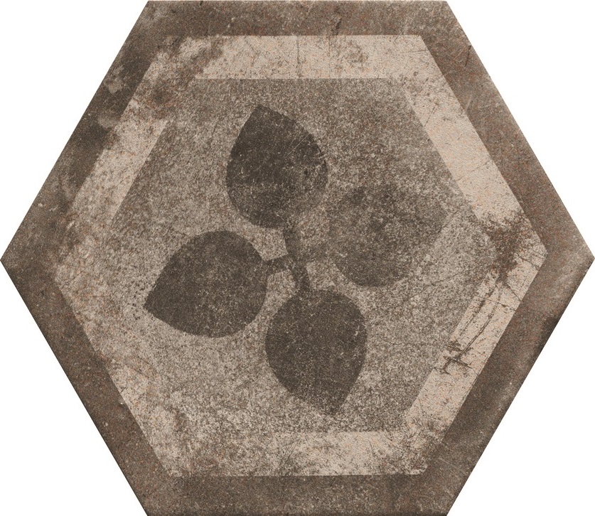 Hexagon Fliese Retro-Dekor Vintage 24x27,7 cm "Miami Mix" Sechseck rustikal CIR | 27 zufällige Dekore