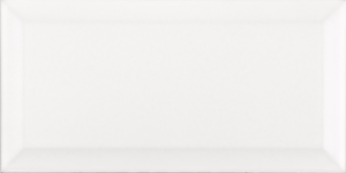 Metro Fliese weiß matt 10x20cm Subway Wandfliese Küche Bad Facettenfliese