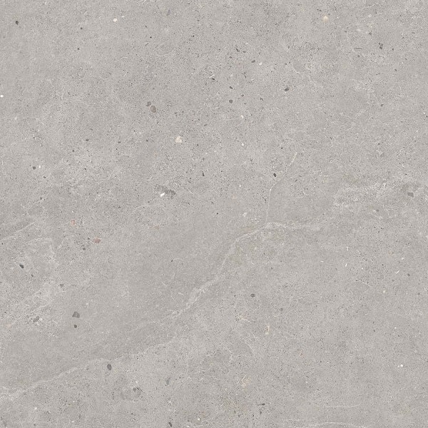 Fliese Kalkstein-Optik grau matt "Serenna Grey" Feinsteinzeug rektifiziert