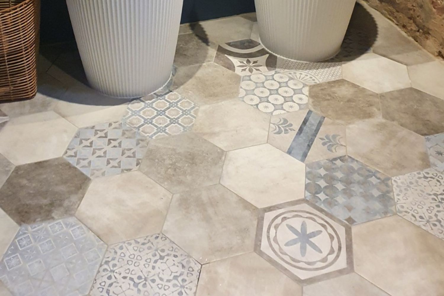 Fliese Sechseck Hexagon Dekor Retro Vintage New Orleans French Quarter Bourbon CIR