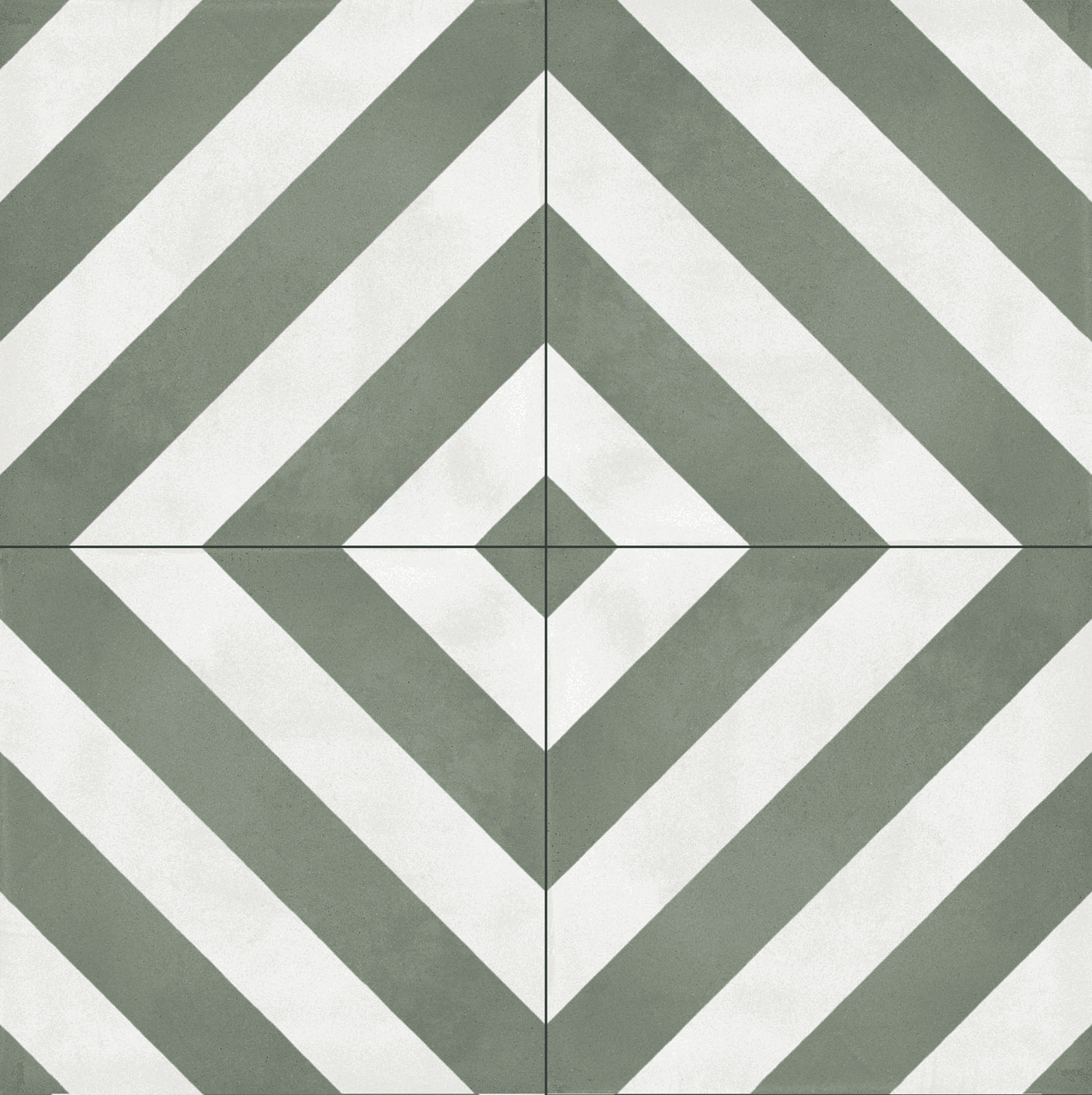 Fliese Patchwork Dekor Zementoptik grün weiß Contrasti Tappeto 10 Ragno by Marazzi