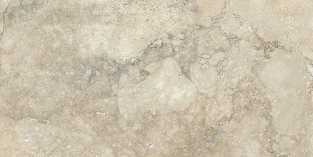 Fliese elegante Travertin-Steinoptik poliert "Invictus Cross Beige Krystal" rektifiziert
