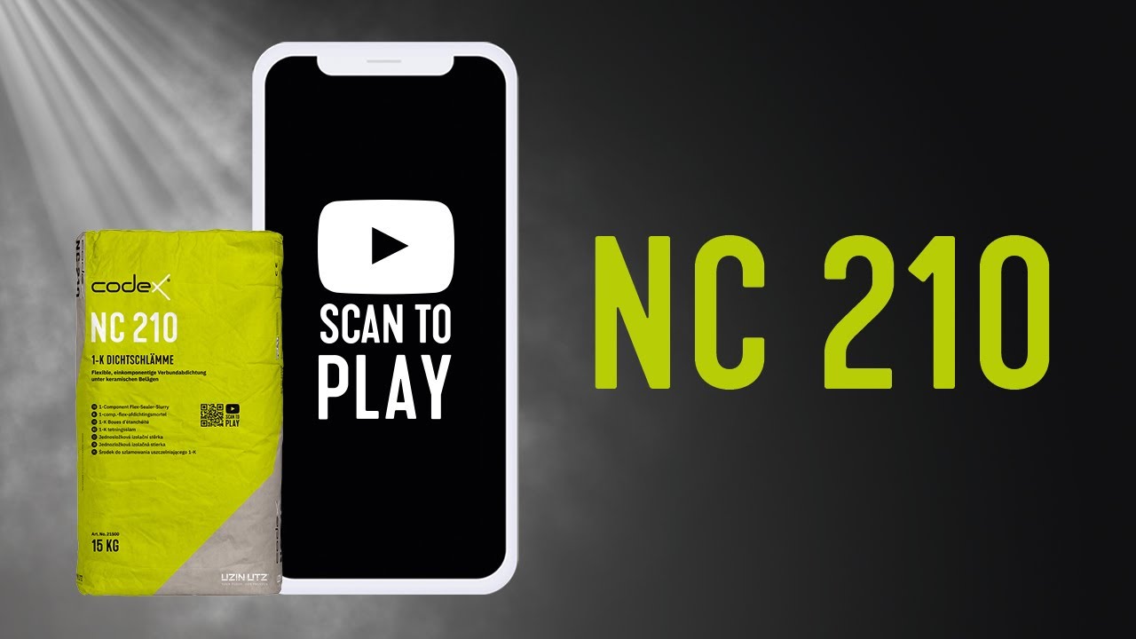 1K Dichtschlämme für Innen & Außen "Codex NC 210" Dichtungsschlämme flexibel 15 kg