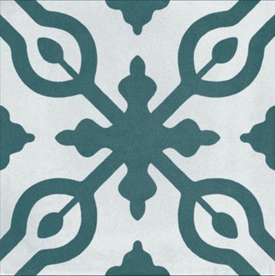 Fliese Patchwork Dekor Zementoptik blau Contrasti Ottanio Decoro Mix Ragno by Marazzi